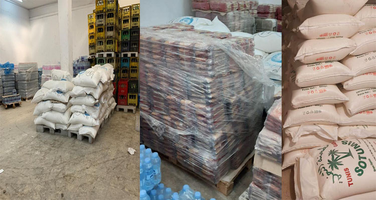 الحلفاوين: الأمن يداهم مخازن عشوائية ويضبط موادا غذائية مخفية 