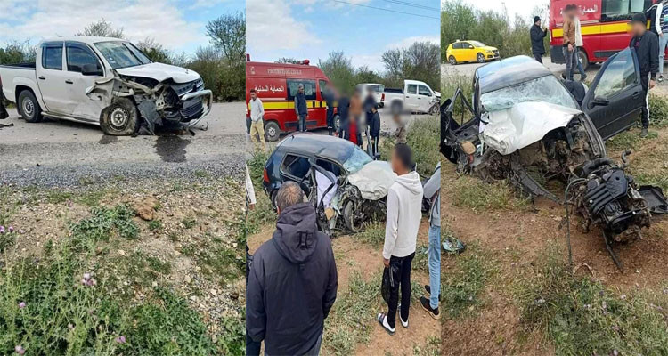 حادث مرور أليم يخلّف قتيلة و6 جرحى 