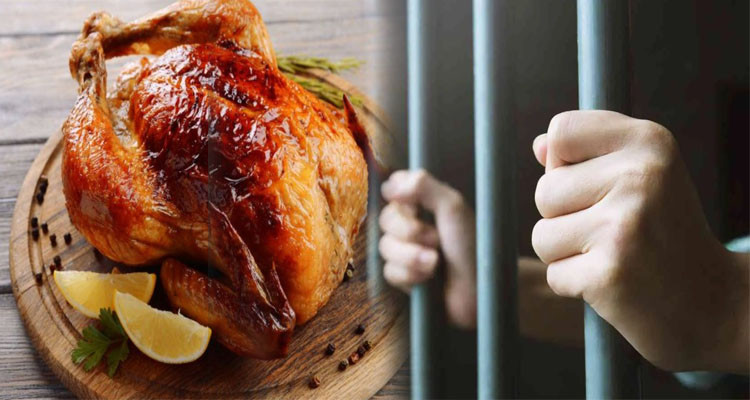 الايقاع بعجوز حاولت تسليم ابنها السجين أقراصا مخدرة داخل دجاجة مطهية 