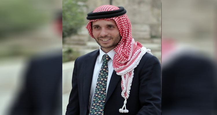 ولي العهد الأردني حمزة بن بن الحسين  يتخلى طوعا عن لقب الأمير 