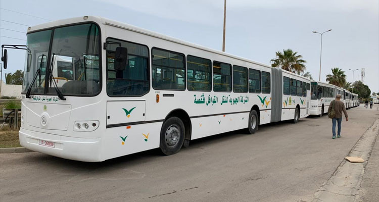 شركة النقل بقفصة تتسلم أربع حافلات جديدة 