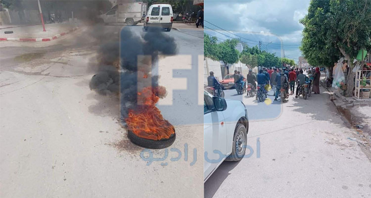 عدد من الفلاحين يغلقون الطريق الرابطة بين صفاقس والمهدية 