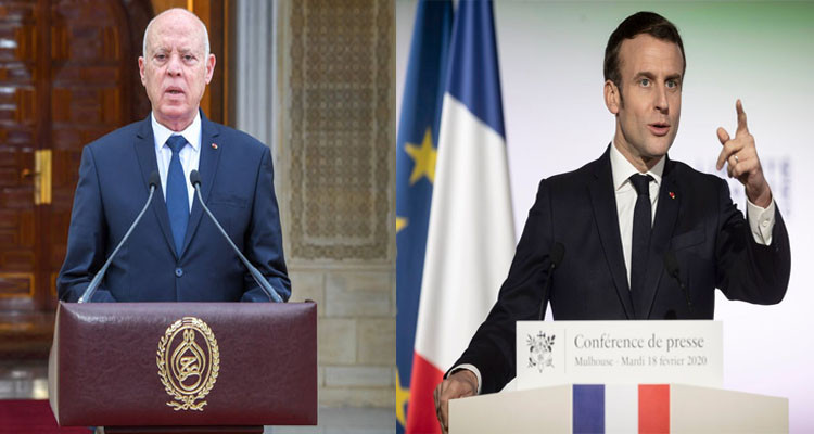 ماكرون: فرنسا ملتزمة بالوقوف إلى جانب الشعب التونسي وحماية امنه الغذائي