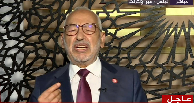 الغنوشي: نطالب بانتخابات مبكرة وسعيّد ماض بتونس إلى طريق مسدودة 