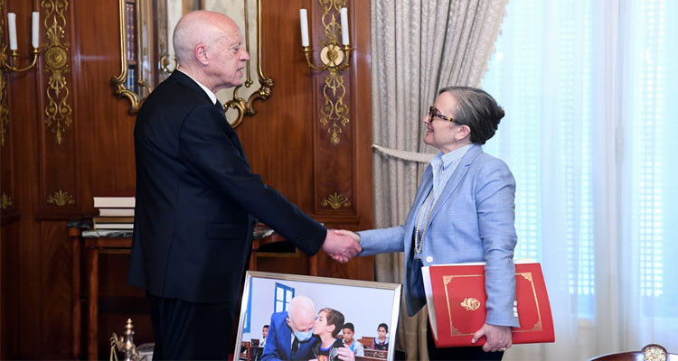 رئيس الدولة قيس سعيّد يستقبل رئيسة الحكومة نجلاء بودن