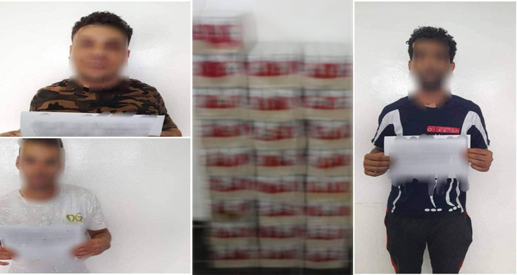 القبض على عدد المنحرفين في أعقاب عمليات مداهمة لمقرات سكناهم فجرا 