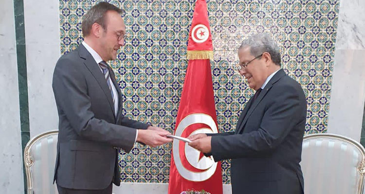 الجرندي يستقبل سفير المملكة البلجيكية الجديد بتونس 