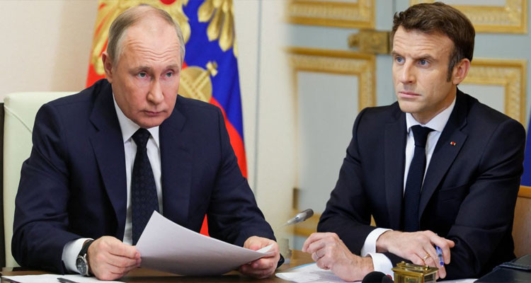 بوتين يحذر ماكرون: صادراتنا من الأسمدة والحبوب خط أحمر 