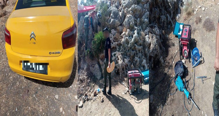 القبض على ثلاثة أنفار أحدهم عنصر سلفي بصدد التنقيب عن الآثار 