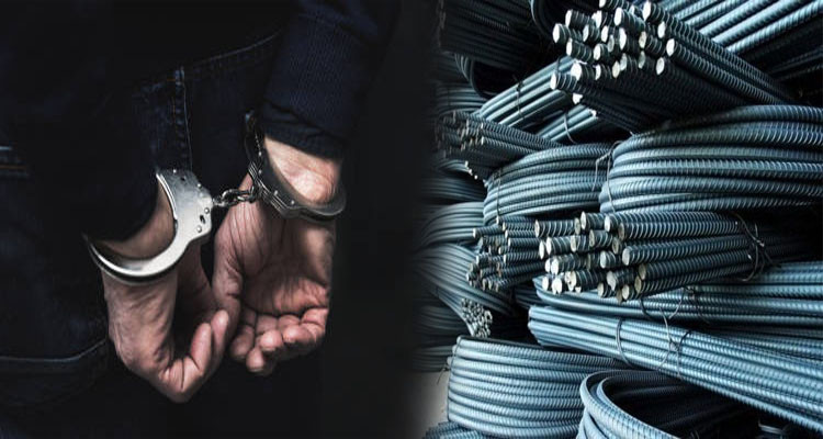 القبض على نفر شارك في عملية سطو على مائة قضيب حديدي 