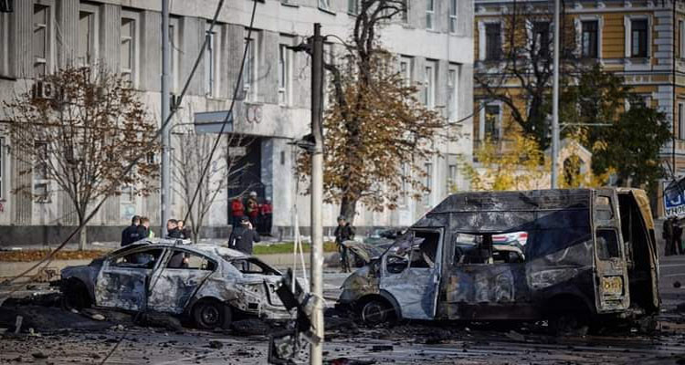 الجيش الروسي يقصف مبنى تابعا للسفارة الألمانية بأوكرانيا 