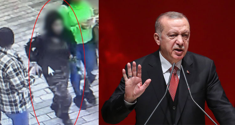 أردوغان: الاشتباه في امرأة وضعت عبوة ناسفة بميدان تقسيم 