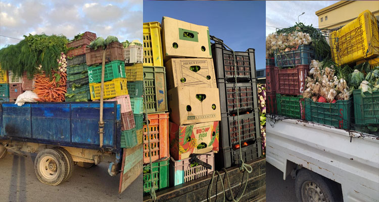 أريانة: حجز أكثر من 13 طنا من الخضر والغلال 