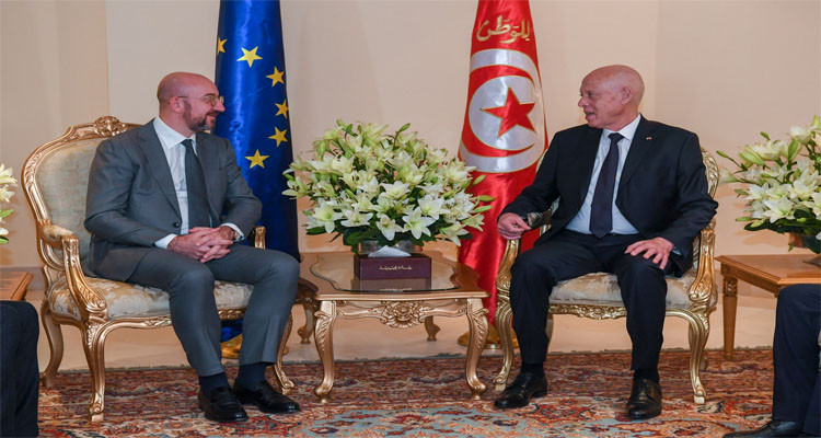 رئيس الدولة يلتقي رئيس المجلس الأوروبي 