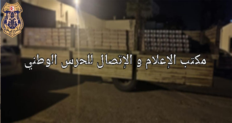 ضبط شاحنة ثقيلة محملة بقرابة الـ25 ألف علبة جعة 