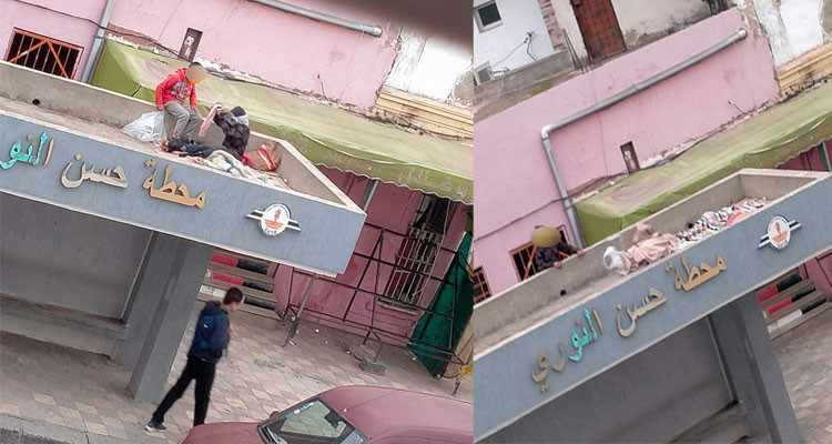 بنزرت: طفلان دون مأوى يفترشان العراء فوق محطة للحافلات 