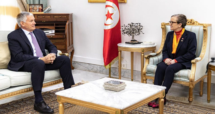 السفير الفرنسي بتونس يؤكد لبودن مساندة بلاده للمسار الإصلاحي بتونس