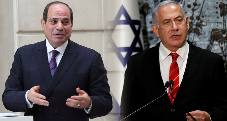 السيسي ونتنياهو يتبادلان التهاني ويعربان عن تطلعهما لتعزيز التعاون 