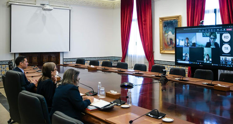 بودن تعقد اجتماعا عن بعد رئيسة البنك الأوروبي لإعادة الإعمار والتنمية