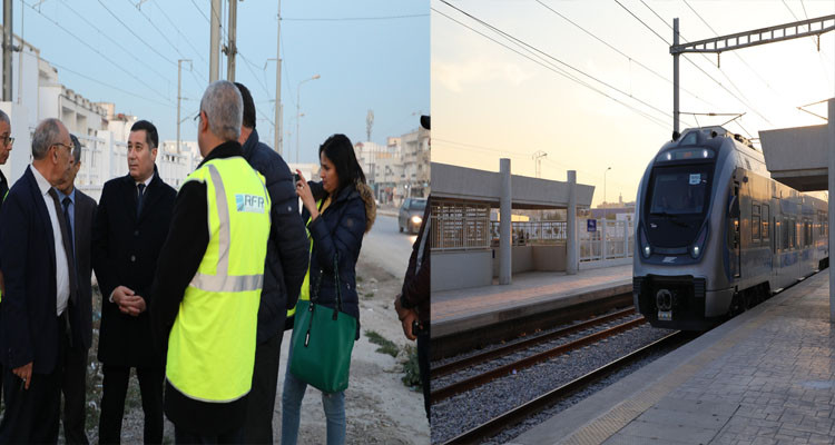 وزير النقل يعاين الطور التجريبي الأخير للخط الحديدي السريع 