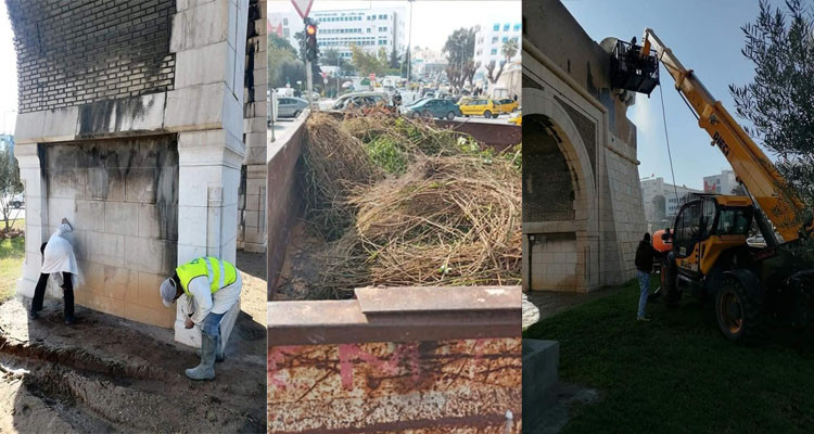 قوس باب سعدون الأثري يستعيد ''بريقه'' 