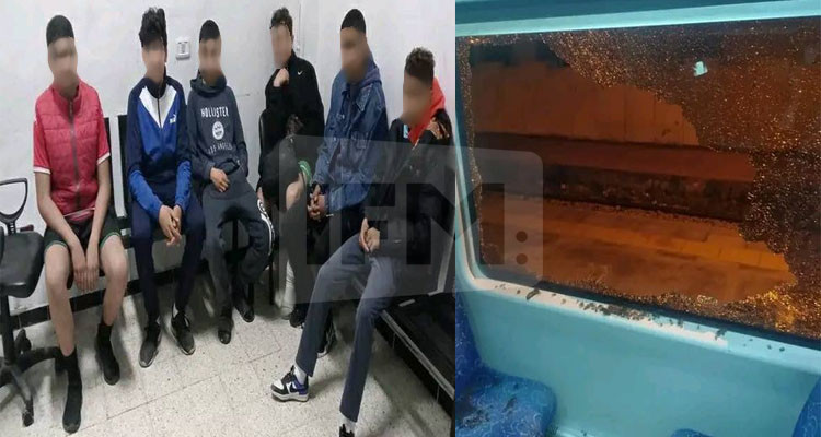 القبض على مراهقين رشقوا القطار بالحجارة وهشموا نوافذه