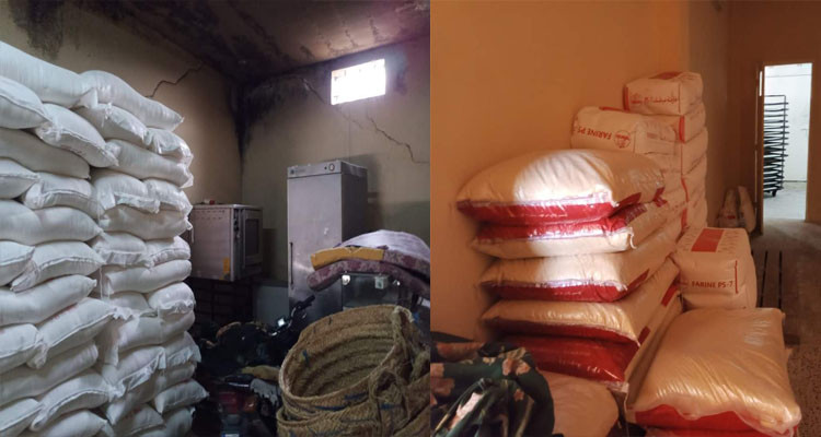 الحمامات: حجز 11 طن من مادة الفارينة تعمد صاحب مخبزة إخفاءها