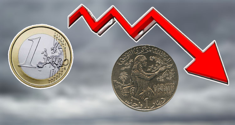 سعر صرف الدينار التونسي يسجل انخفاضا مقابل الأورو 