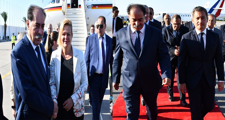 وزير الداخلية كمال الفقي يستقبل نظيريه الألماني والفرنسي