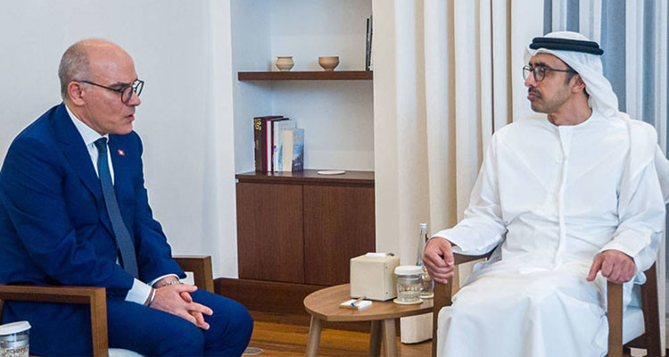 وزيرا الخارجية والاستثمار الاماراتيين يؤكدان وقوف بلادهما إلى جانب تونس 