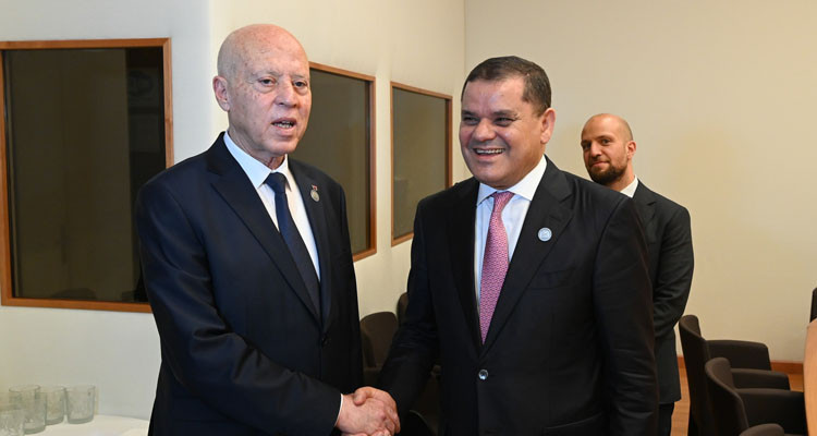 رئيس الدولة يتباحث عددا من الملفات العالقة مع رئيس الحكومة الليبية