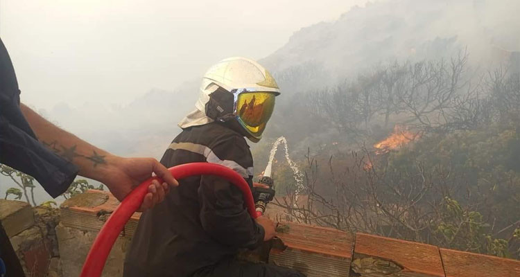 العميد معز تريعة يعلن السيطرة على حريق ملولة 