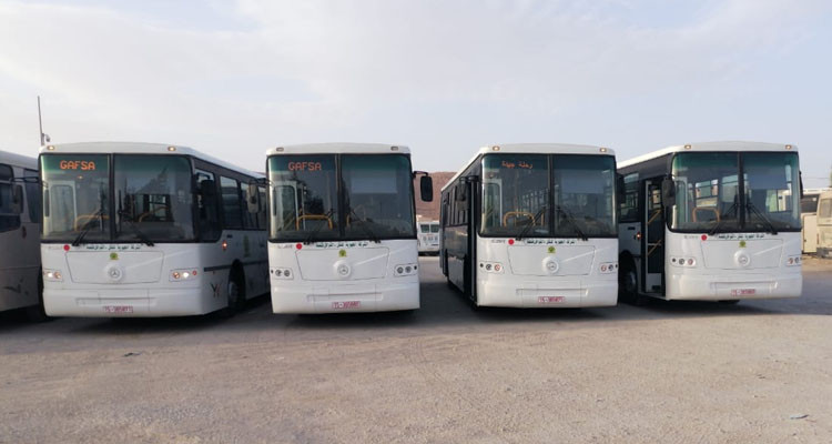 شركة ''القوافل'' بقفصة تتسلم أربع حافلات جديدة 