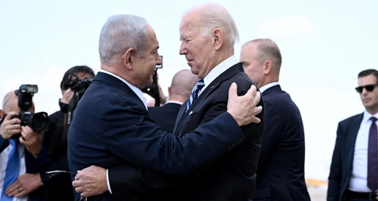 جو بايدن: إسرائيل ''بريئة'' من قصف المستشفى الأهلي بغزة