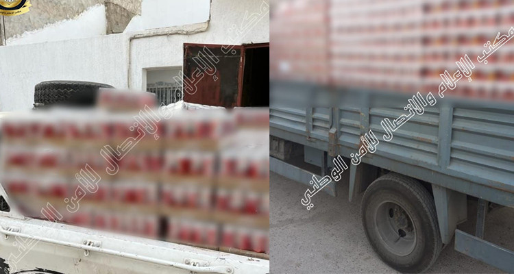 الامن يشن حملة على باعة الخمور خلسة ويحجز 18 ألف علبة جعة