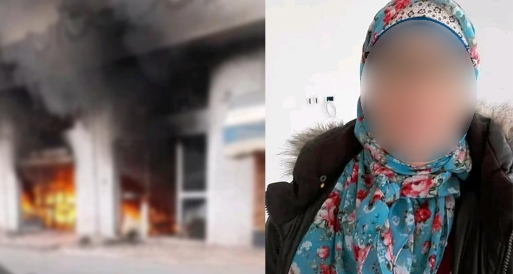 يطعن طليقته حتى الموت ويضرم النار في محلها التجاري