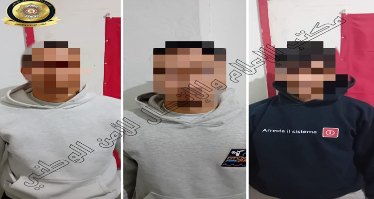 القبض على ثلاثة منحرفين اعتدوا بالضرب المبرح على شاب وأحالوه على الانعاش