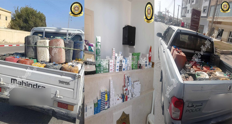 صفاقس: الأمن يحجز محروقات وسجائر متأتية من مسالك التهريب