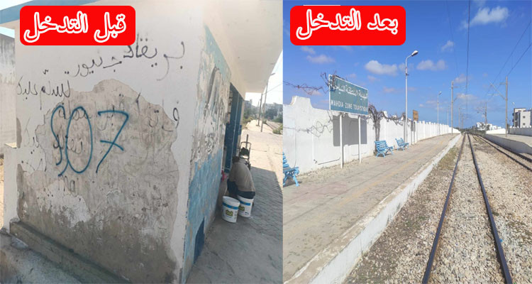 ''الشمينو'' تقوم بحملة نظافة بعدد من محطات الأرتال