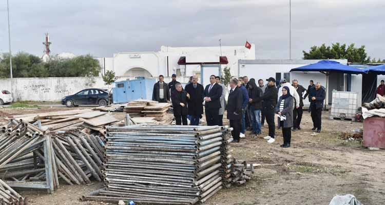 والي بن عروس يعطي شارة انطلاق أشغال بناء قاعة رياضية جديدة