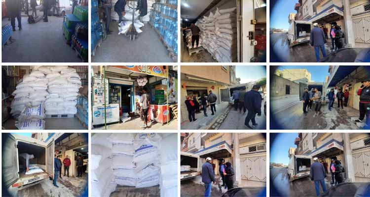 والي تونس بالنيابة يشرف على ضخ 90 طنا من مادة السكر بمسالك التوزيع