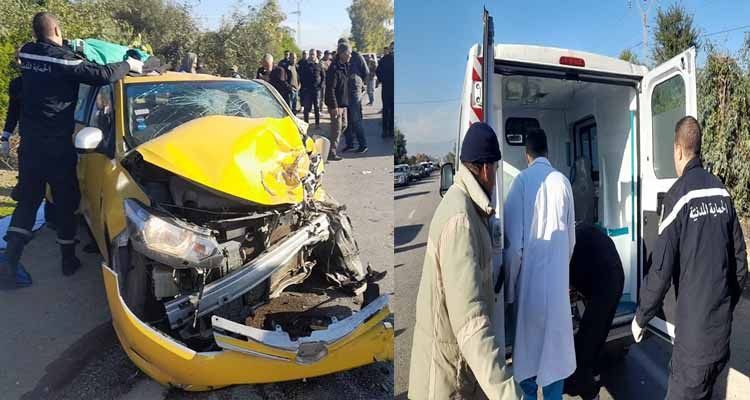 جندوبة: حادث أليم يسفر عن قتيل وأربعة مصابين في حالة حرجة
