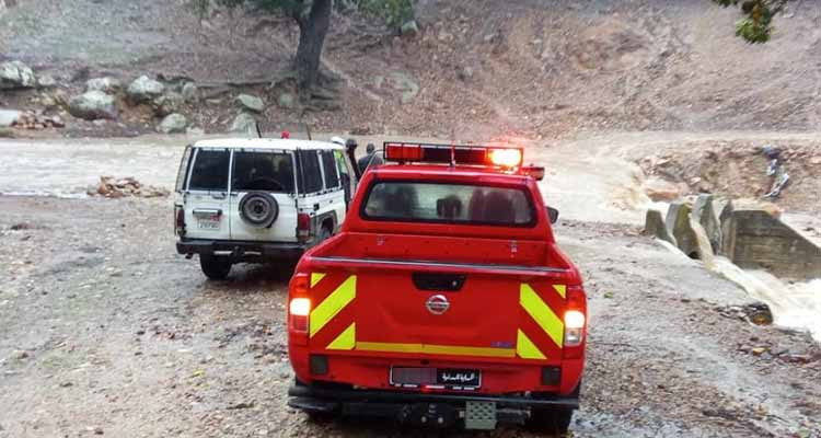 جندوبة: الامطار الغزيرة تعزل عددا من المناطق وتغلق الطرقات المؤدية إليها