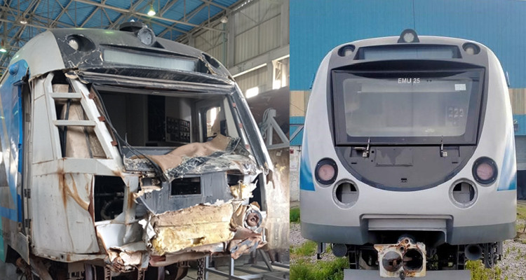 إعادة قطارين من أصل ستة إلى الخدمة كانت قد تضررت من الحوادث