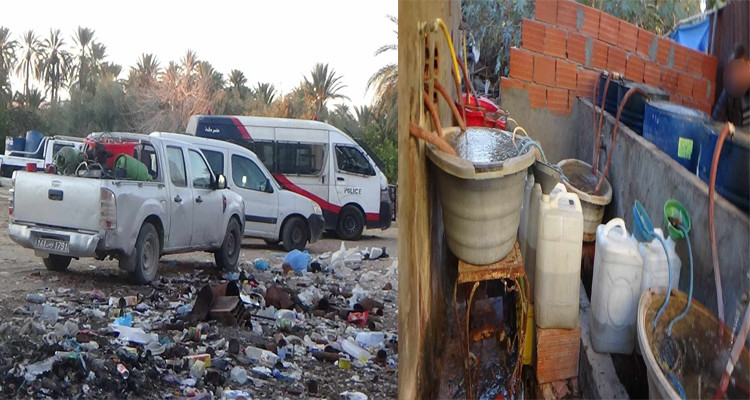 قفصة: الأمن يداهم وحدة عشوائية لتصنيع الخمور بوسائل بدائية