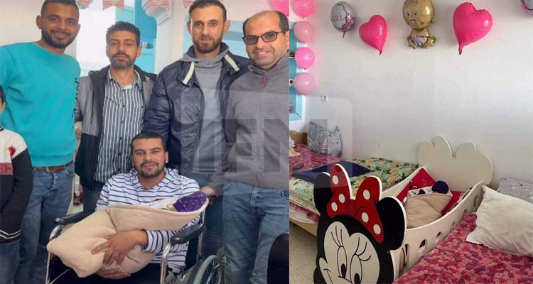 نابل: جريحة فلسطينية تضع مولودةوتختار لها من الأسماء ''فاطمة الزهراء''