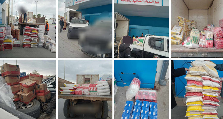 العثور على أكثر من 4 أطنان من المواد الغذائية مخفية داخل محل سكني