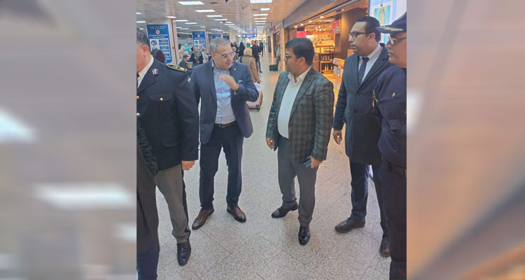 المدير العام الجديد للديوانة يؤدي زيارة عمل إلى مطار تونس قرطاج