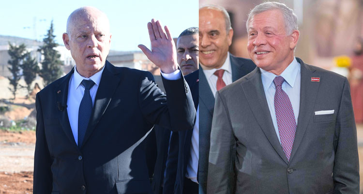 العاهل الأردني يهنئ رئيس الدولة قيس سعيّد بذكرى عيد الاستقلال