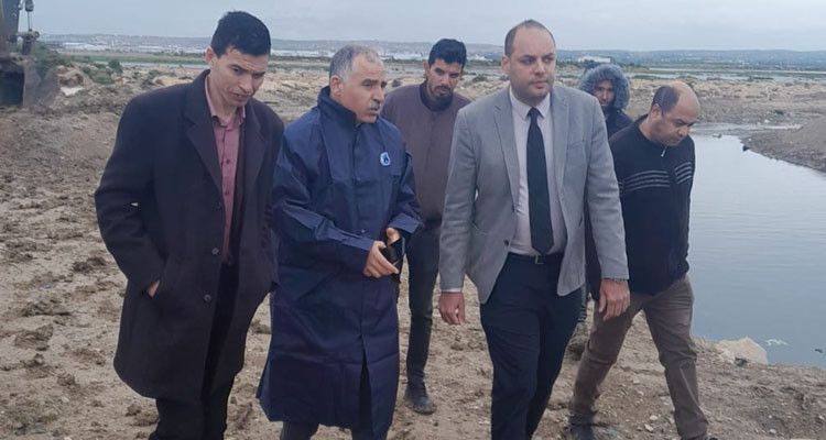 والي تونس بالنيابة يعاين مشروع ربط سبخة السيجومي بوادي مليان
